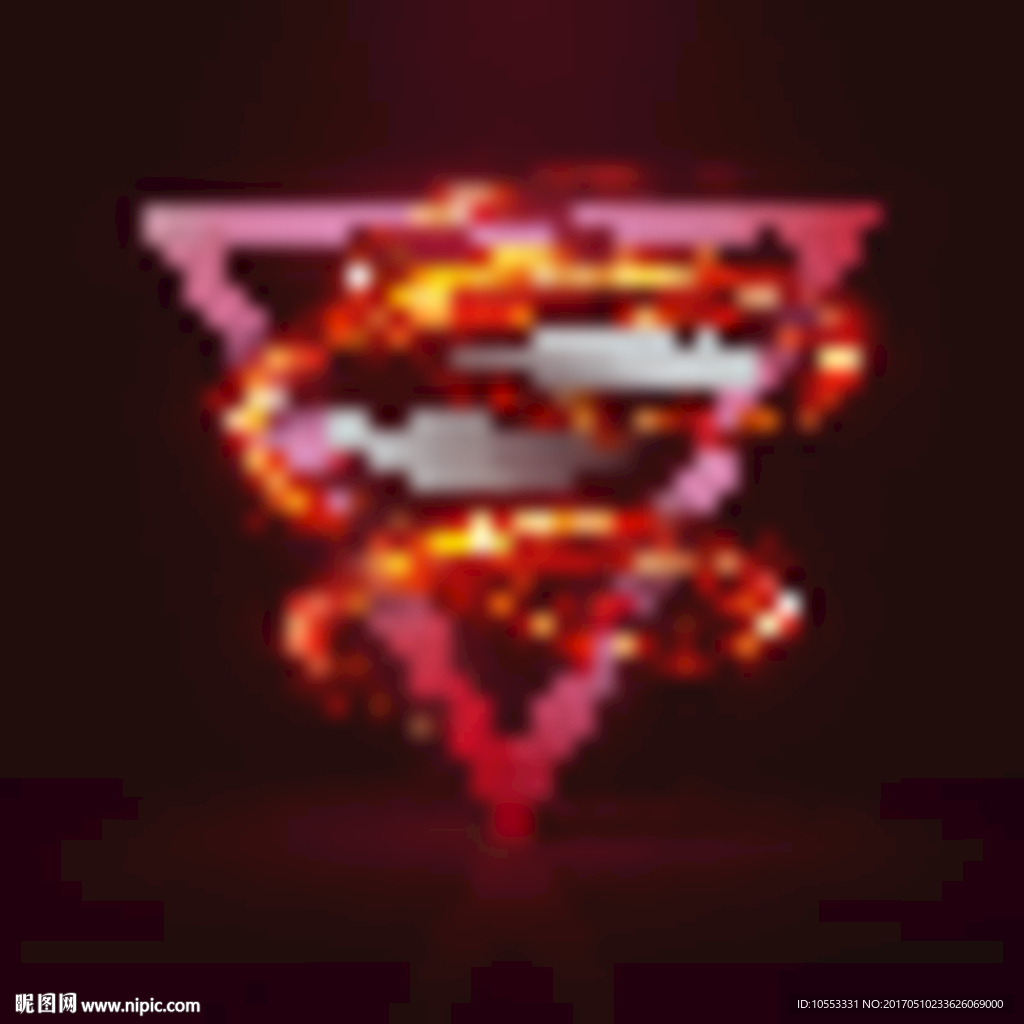 仙气梦幻霓虹旋风光效矢量素材