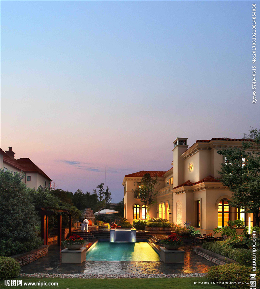 黄昏别墅住宅小区图