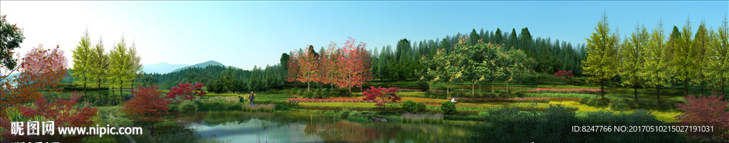 生态公园风景景观效果图