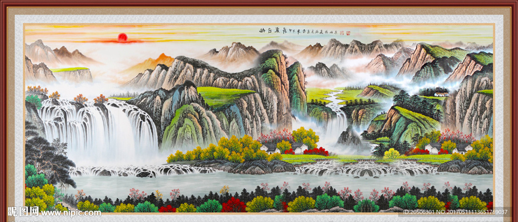 国画山水画