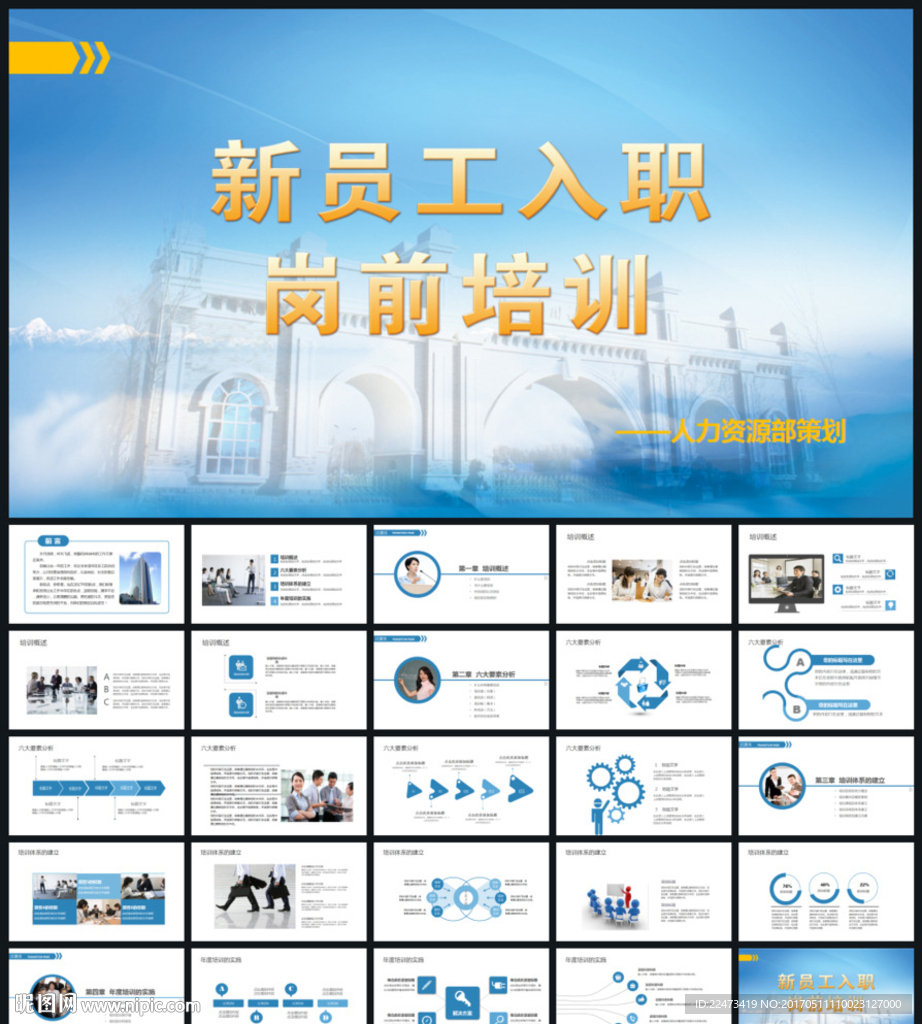 公司企业员工入职培训PPT模板