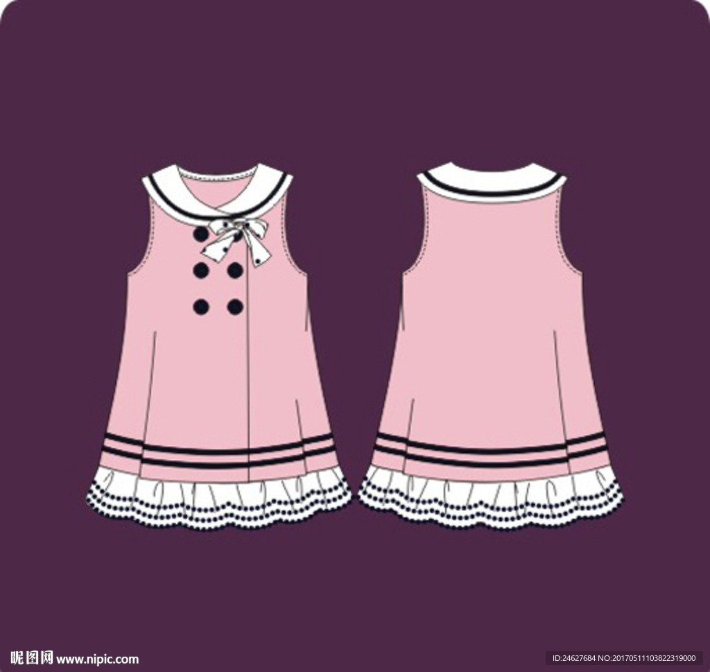 少女装夏季背心无袖连衣裙