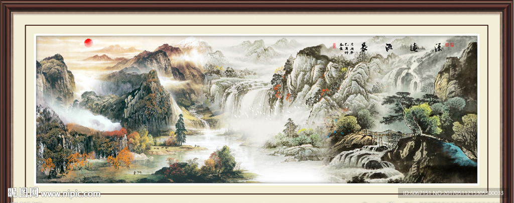巨幅山水画