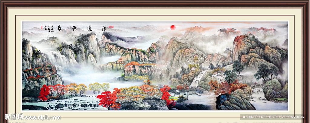 巨幅山水画