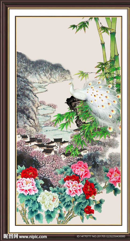 国画牡丹
