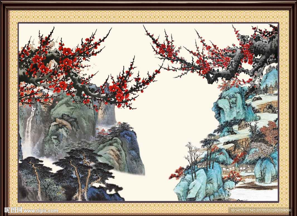 国画梅花