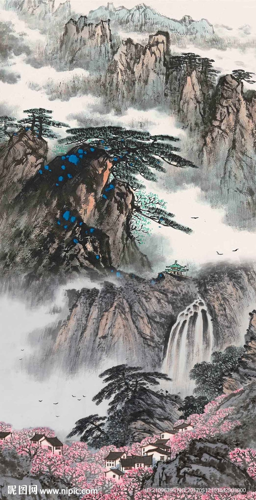 水墨国画玄关