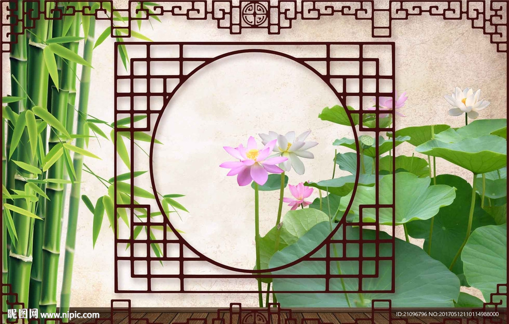 中式背景墙