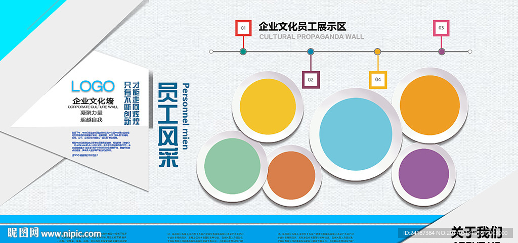 企业文化员工展示墙