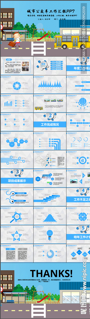城市公交车系统发展规划PPT