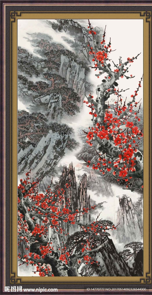 国画梅花