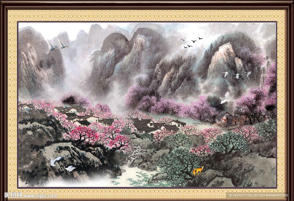 巨幅山水画