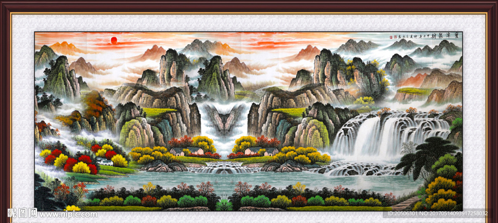 国画山水画
