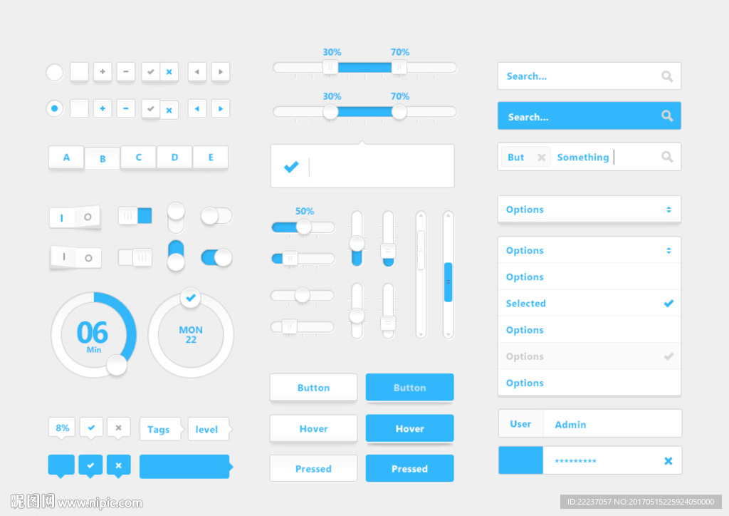 按钮图标标志标识界面ui设计