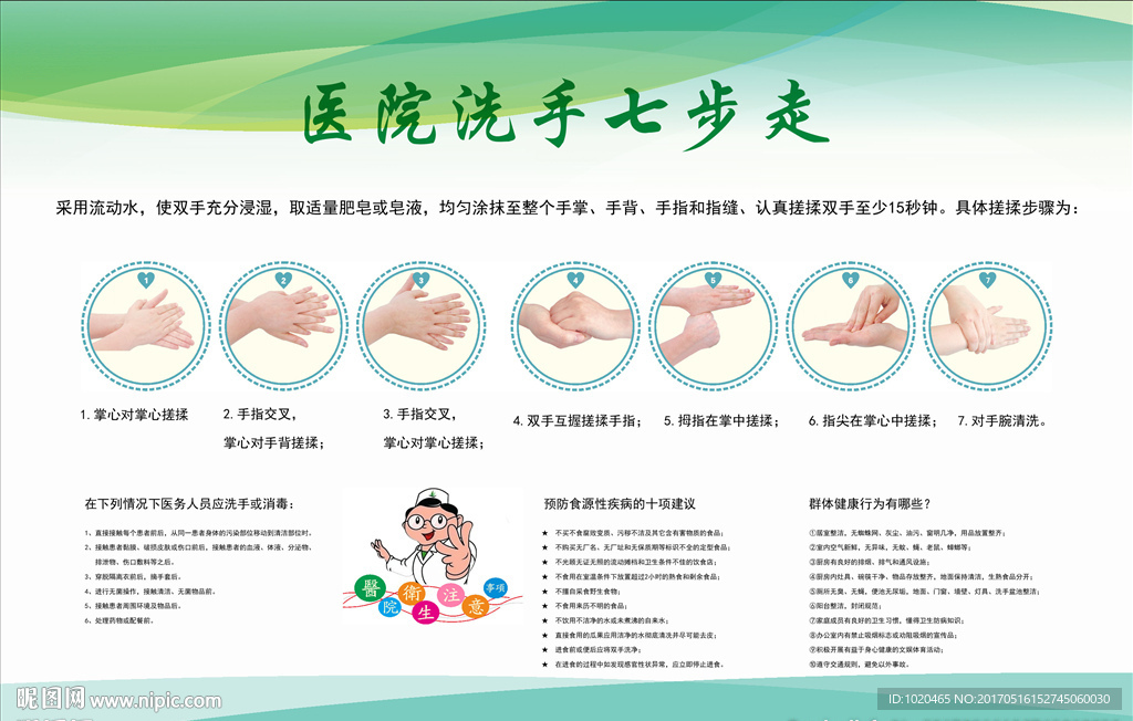 医院洗手七步