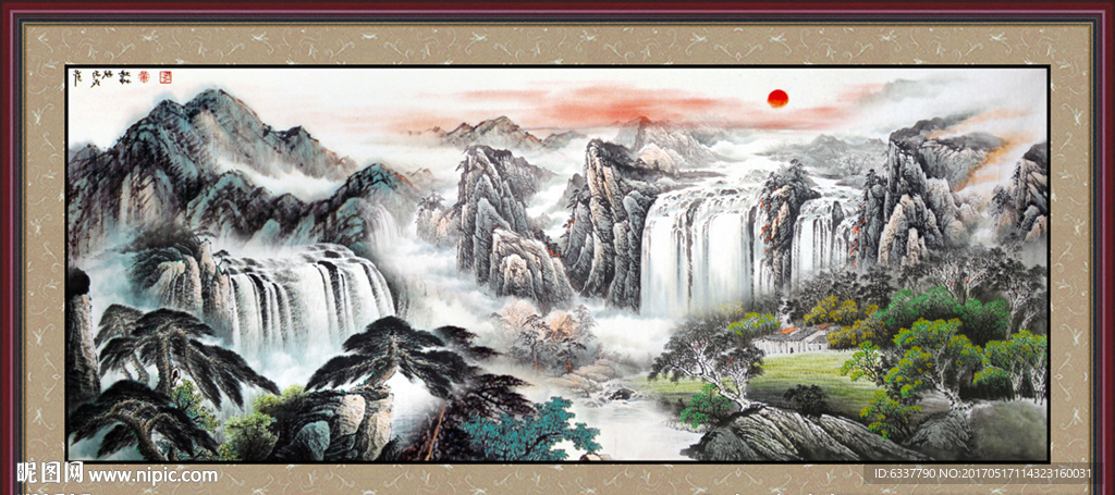 国画山水画