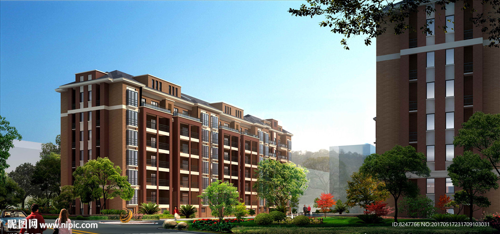 住宅区内庭景观效果图