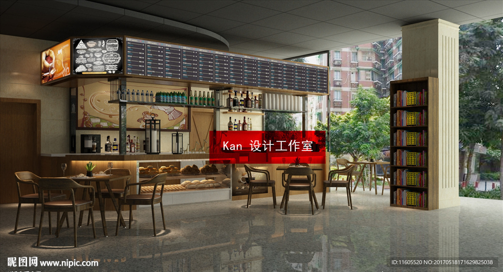 咖啡店3dmax模型