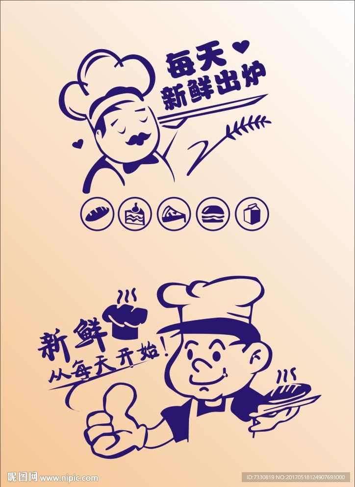 卡通厨师