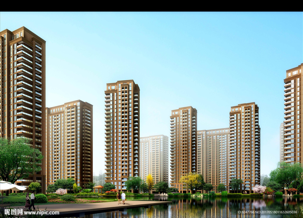 住宅区内庭景观效果图