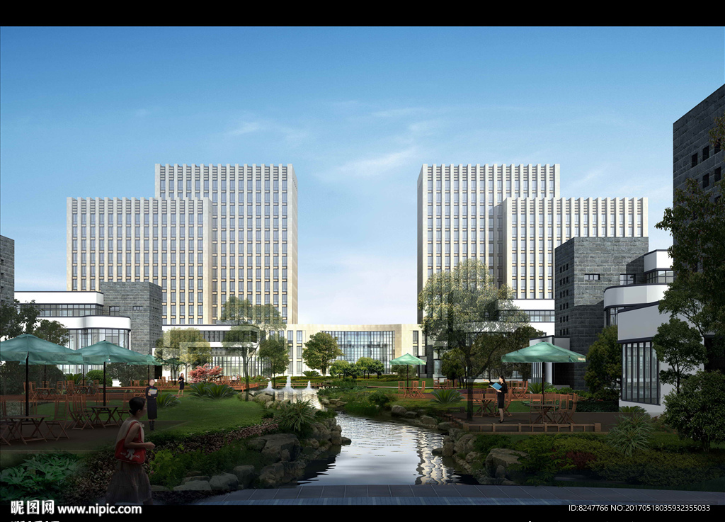 绿色休闲区景观效果图