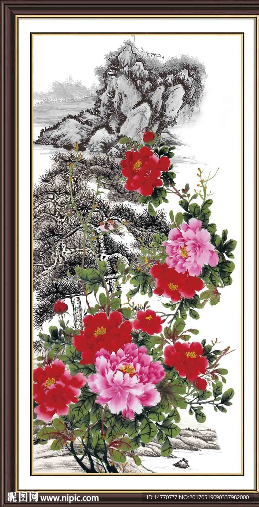 国画牡丹