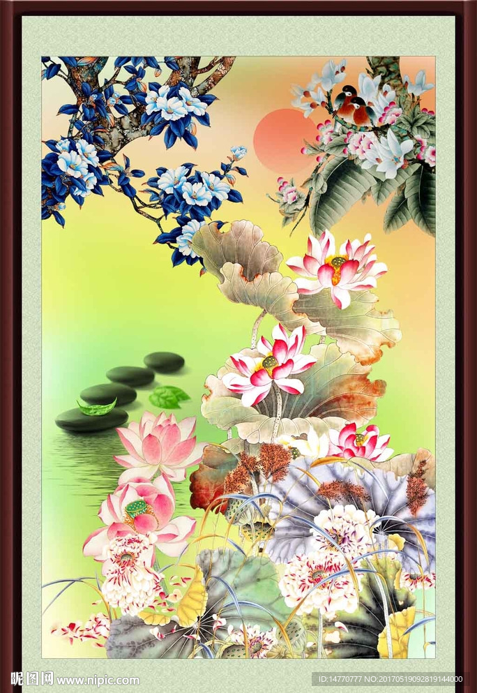 荷花图