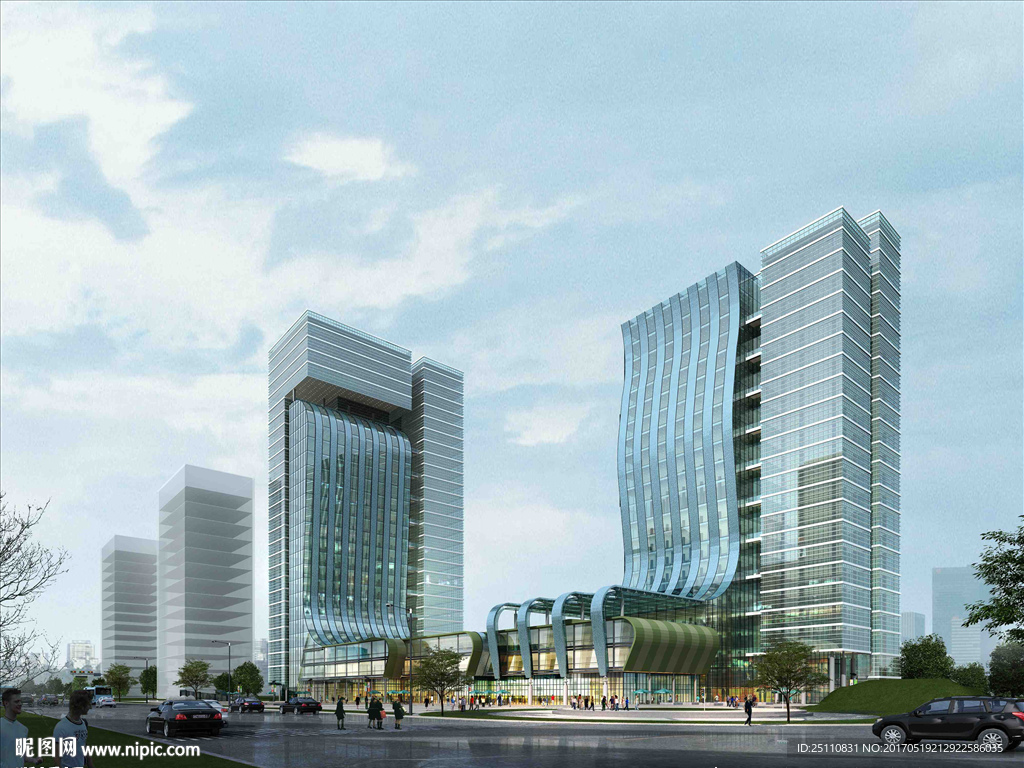异形公建商业街图
