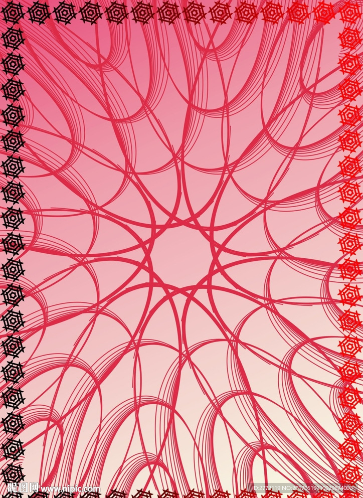 红心-花样证书纹