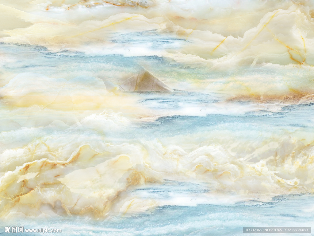 高清 石纹 背景墙云雾仙境