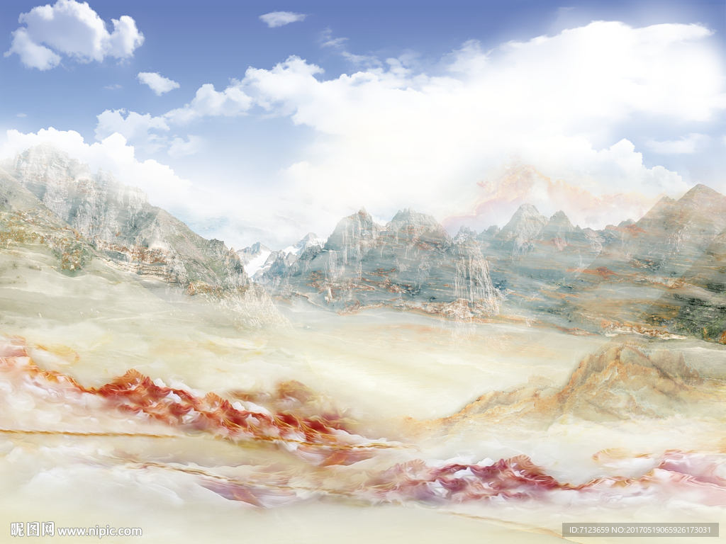 高清石纹背景墙万古晴空