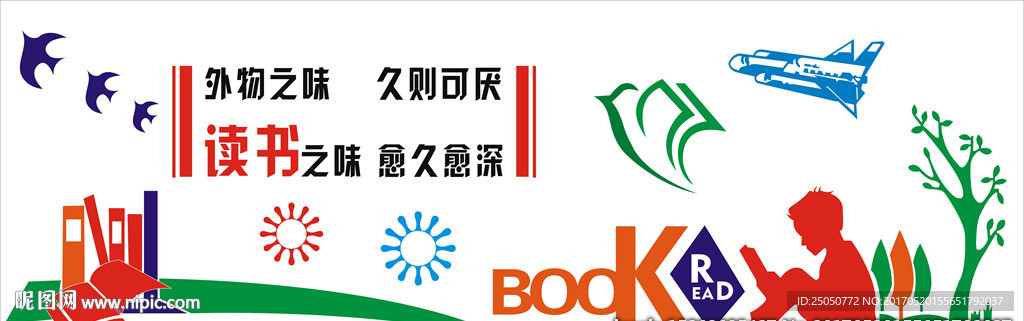 图书室文化墙
