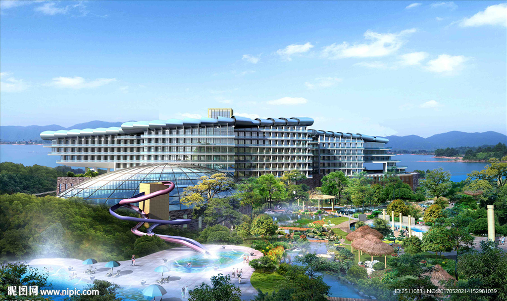 旅游公园娱乐景观图