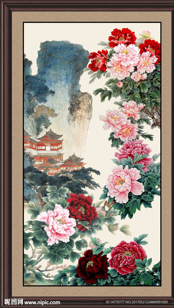 国画牡丹