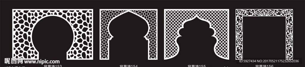 背景墙隔断雕花