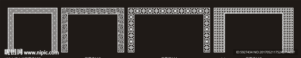 背景墙隔断雕花