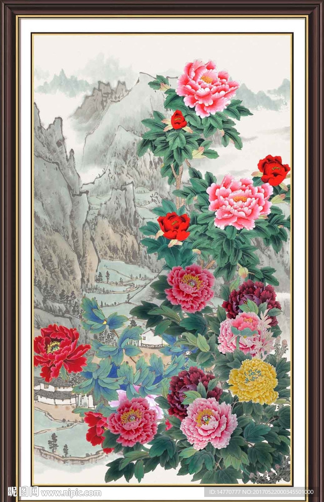 国画牡丹
