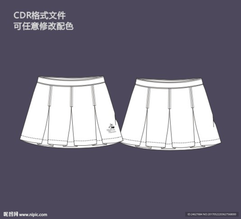 百褶短裙半身裙子