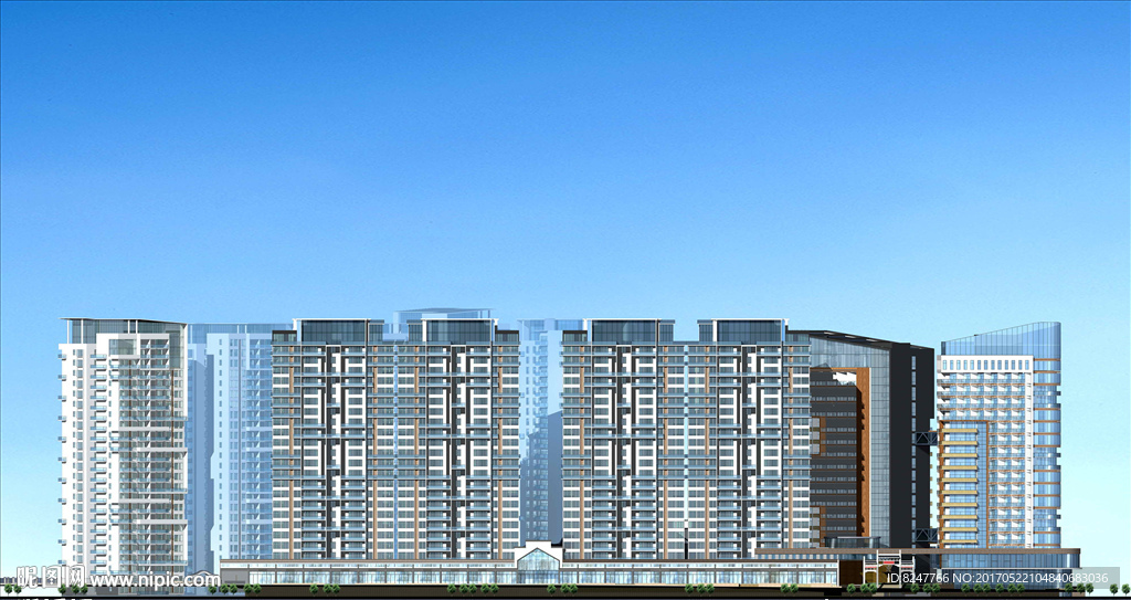 立面建筑效果图