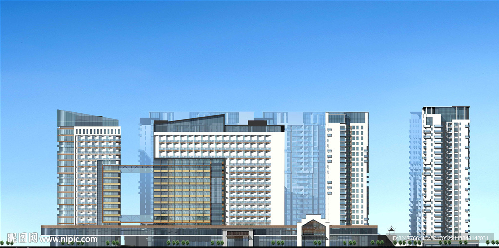 立面建筑效果图