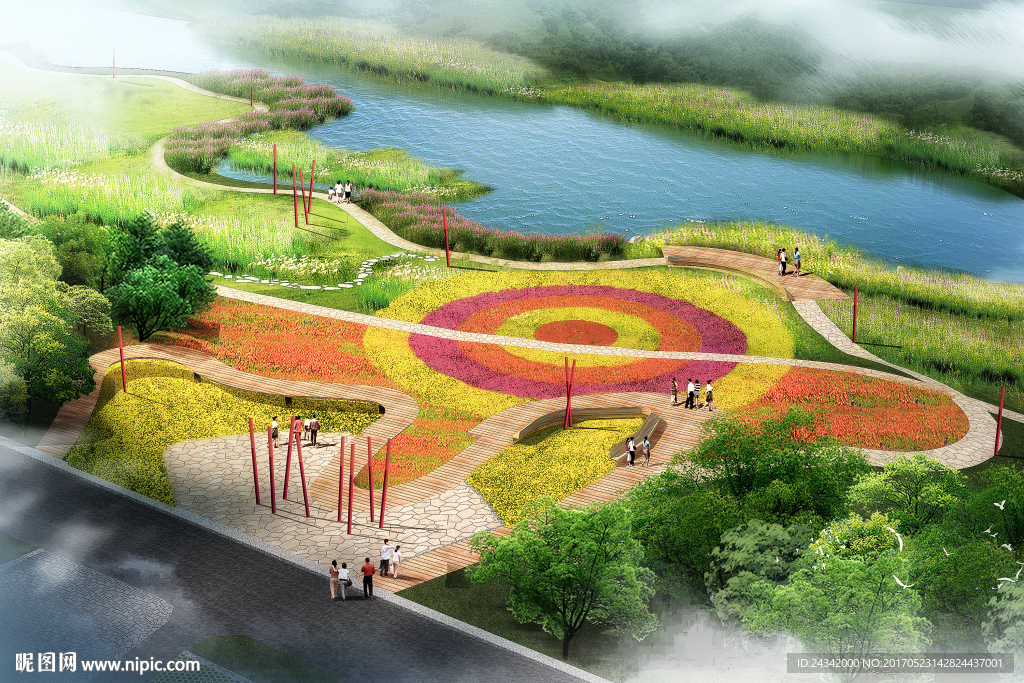 美丽乡村景观设计效果图