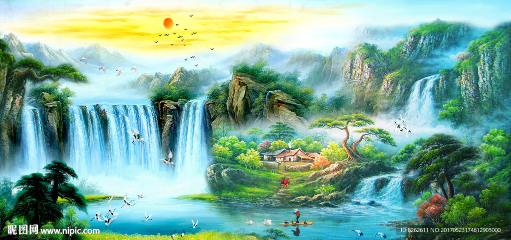 山水油画