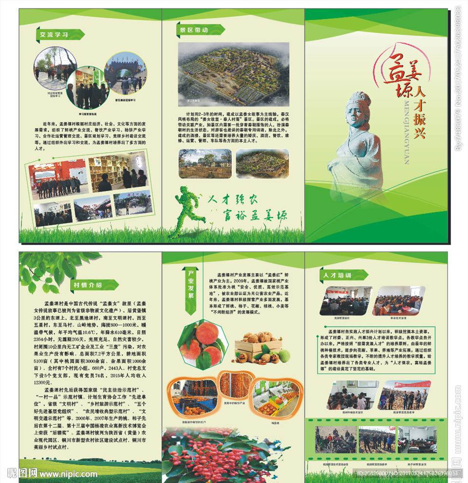 孟姜塬人才振兴三折页