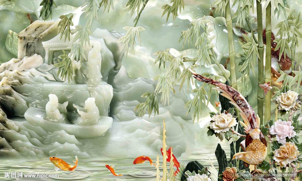 玉雕背景墙