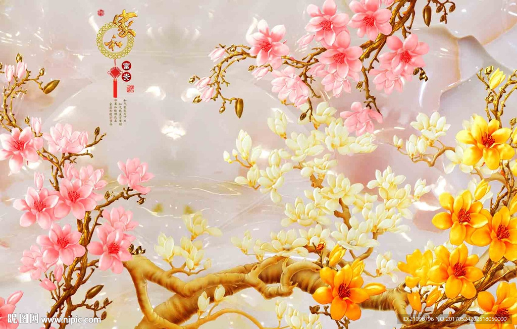 彩雕背景墙