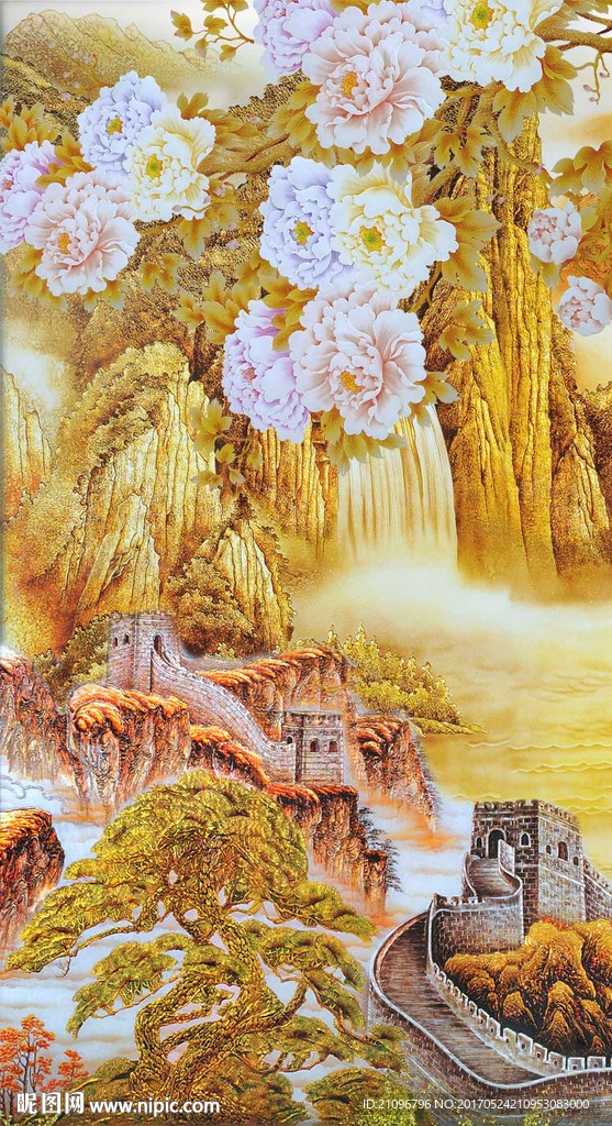 彩雕玄关