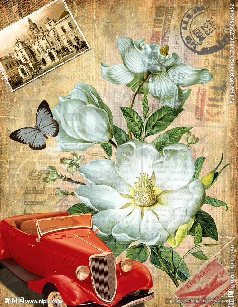 花卉油画