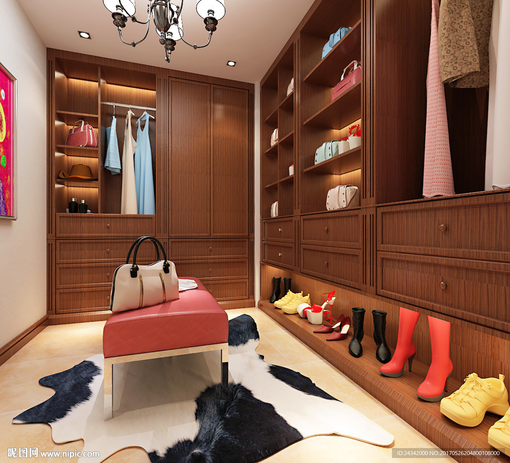 衣帽间装饰设计效果图