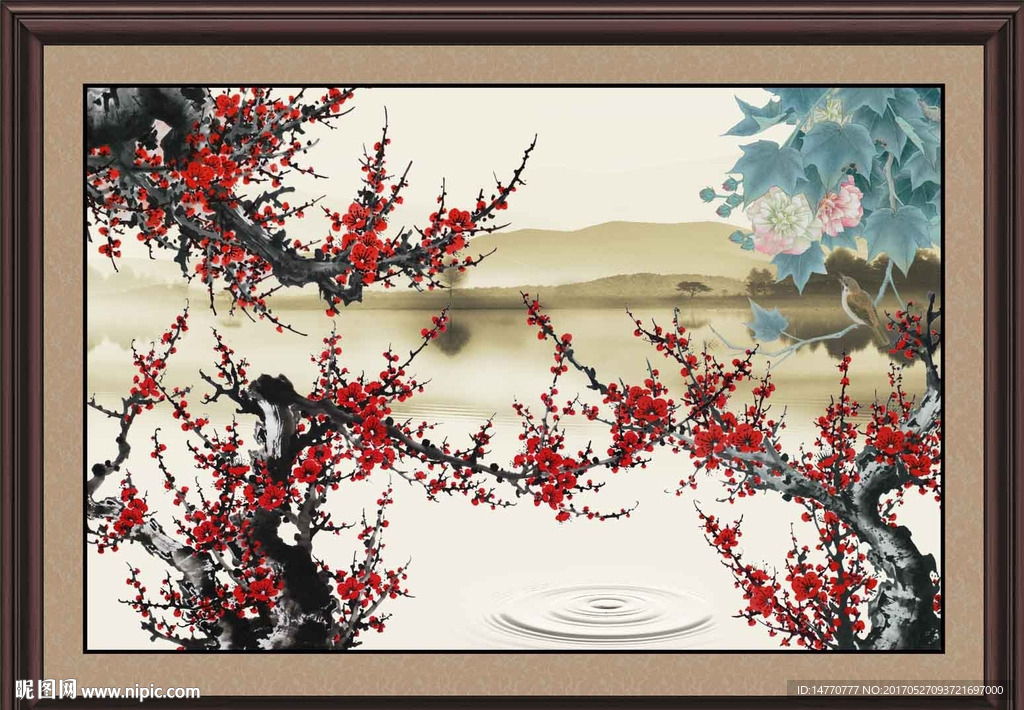 国画梅花