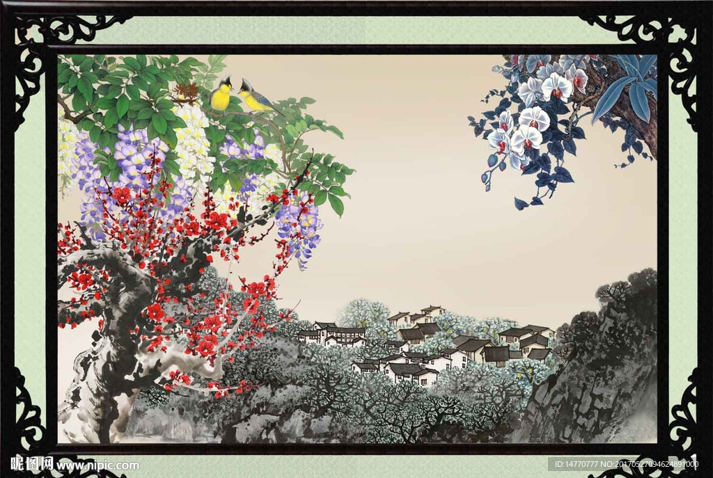 国画梅花